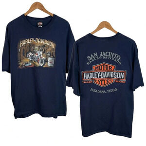 TS177 Mens Harley-Davidson Motorcycle San Jacinto Texas Biker T Shirt 3XL